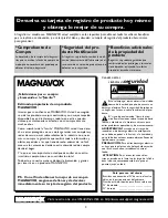 Preview for 3 page of Magnavox 23MT2336 - 23" Stereo Tv Manual Del Usuario