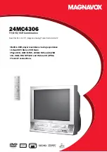 Preview for 1 page of Magnavox 24MC4306 - Tv/dvd/vcr Combination Product Specifications