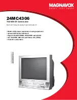 Magnavox 24MC4306 - Tv/dvd/vcr Combination Specifications preview