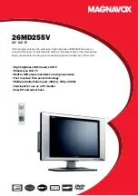 Magnavox 26MD255V - 26" Lcd-tv Product Specifications предпросмотр