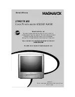 Magnavox 27MDTR10S Owner'S Manual preview