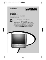 Magnavox 27MDTR20 - Tv/dvd/vcr Combination Owner'S Manual preview