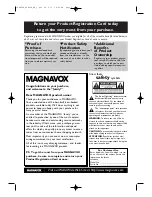 Preview for 2 page of Magnavox 27MDTR20 - Tv/dvd/vcr Combination Owner'S Manual