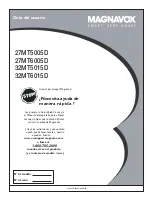 Предварительный просмотр 1 страницы Magnavox 27MT5005D - 27" Integrated Sdtv Guía Del Usuario
