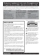 Preview for 2 page of Magnavox 27MT5005D - 27" Integrated Sdtv Manual De L'Utilisateur