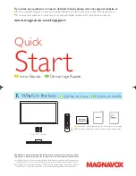 Preview for 1 page of Magnavox 28MD403V Quick Start Manual