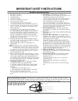 Предварительный просмотр 3 страницы Magnavox 32MD359B - 32" LCD TV User Manual