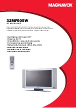 Magnavox 32MF605W Series Brochure preview
