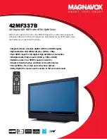 Предварительный просмотр 1 страницы Magnavox 42MF337B - Hook Up Guide Specifications