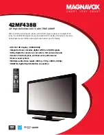 Preview for 1 page of Magnavox 42MF437B - 42" Digital Lcd Hdtv Specifications