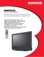 Magnavox 42MF521D - Hook Up Guide Specifications preview