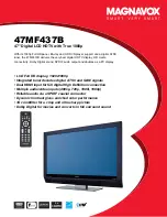 Preview for 1 page of Magnavox 47MF437B - Hook Up Guide Specifications
