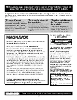 Preview for 2 page of Magnavox 51MP392H - 51" Widescreen Hd Ready Tv Manual De L'Utilisateur