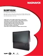 Magnavox 51MP392H - 51" Widescreen Hd Ready Tv Specification Sheet предпросмотр