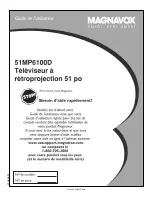 Magnavox 51MP6100D - 51" Widescreen Hd Ready Tv Manual De L'Utilisateur preview
