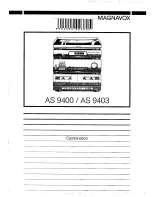 Magnavox AS 9403 User Manual preview