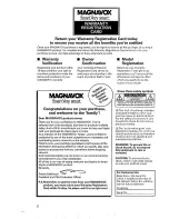Preview for 5 page of Magnavox AZ2805 User Manual