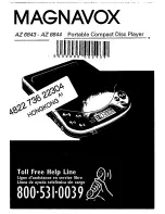 Magnavox AZ6843 - Portable Cd-player Manual Del Usuario preview