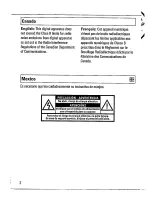 Preview for 2 page of Magnavox AZ7461 - Portable Radio Cass Rec Manual Del Usuario
