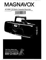 Magnavox AZ8350 - Cd Radio Cass Recorder Manual Del Usuario preview