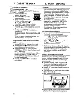 Preview for 12 page of Magnavox AZ8350 - Cd Radio Cass Recorder Operating Instructions Manual