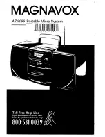 Предварительный просмотр 1 страницы Magnavox AZ9055 - Portable Radio Cass Rec Manual Del Usuario