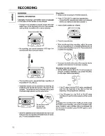 Preview for 12 page of Magnavox AZ9345 Operating Instructions Manual