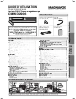 Предварительный просмотр 1 страницы Magnavox CMWD2206 A Manuel Du Propriétaire