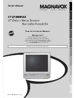 Magnavox CT270MW8 A Owner'S Manual preview