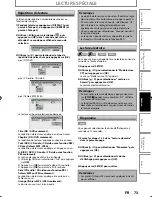 Preview for 73 page of Magnavox H2160MW9 - DVDr / HDDr Manuel De L'Utilisateur