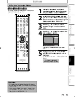 Preview for 93 page of Magnavox H2160MW9 - DVDr / HDDr Manuel De L'Utilisateur