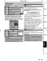 Preview for 107 page of Magnavox H2160MW9 - DVDr / HDDr Manuel De L'Utilisateur