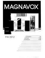 Preview for 1 page of Magnavox Magnavox FW 2012 User Manual