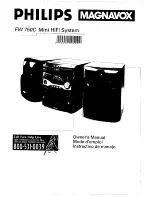 Preview for 1 page of Magnavox Magnavox FW 750C Owner'S Manual