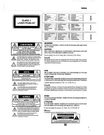Preview for 3 page of Magnavox Magnavox FW 750C Owner'S Manual