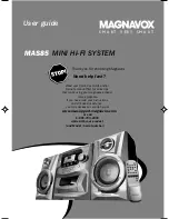 Preview for 1 page of Magnavox MAS-85 User Manual