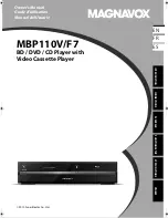 Magnavox MBP110V/F7 Owner'S Manual preview