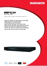 Preview for 1 page of Magnavox MBP5130 Product Specifications