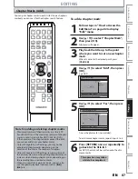 Предварительный просмотр 87 страницы Magnavox MDR513H/F7 Owner'S Manual