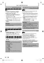 Preview for 74 page of Magnavox MDR515H Manuel De L'Utilisateur