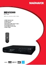 Preview for 1 page of Magnavox MDV3300 Specification