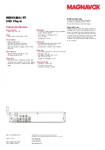 Preview for 2 page of Magnavox MDV3300 Specification