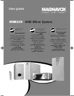 Magnavox MME239 - Micro DVD Home Theater System User Manual preview