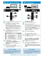 Preview for 2 page of Magnavox MRV660 Quick Use Manual