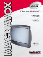 Magnavox MS2730C - 27i Color Tv Brochure предпросмотр