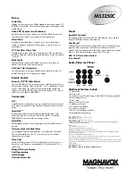 Предварительный просмотр 2 страницы Magnavox MS3250C Brochure