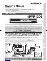Preview for 3 page of Magnavox MWR10D6 Quick Manual