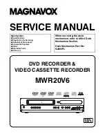 Magnavox MWR20V6 Service Manual preview