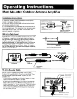 Preview for 1 page of Magnavox US2-M61112 Operating Instructions