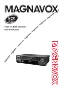 Magnavox VR602BMG Owner'S Manual preview